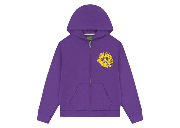 Sweat à capuche zippé Denim Tears Denim University Violet