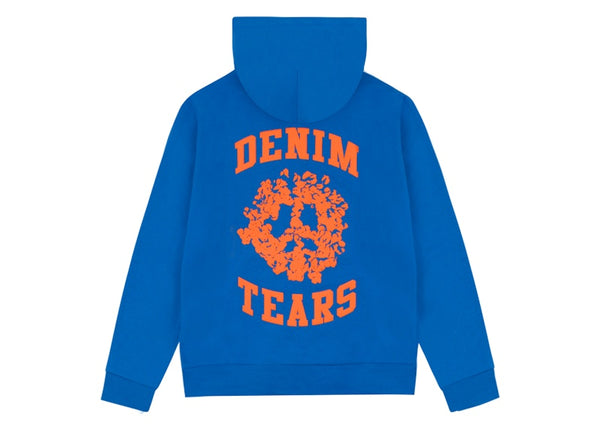 Sweat à capuche zippé Denim Tears Denim University bleu roi