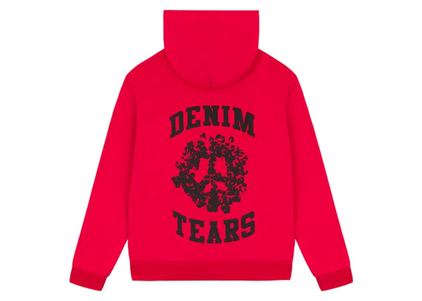Sweat à capuche zippé Denim Tears Denim University (SS24) Rouge