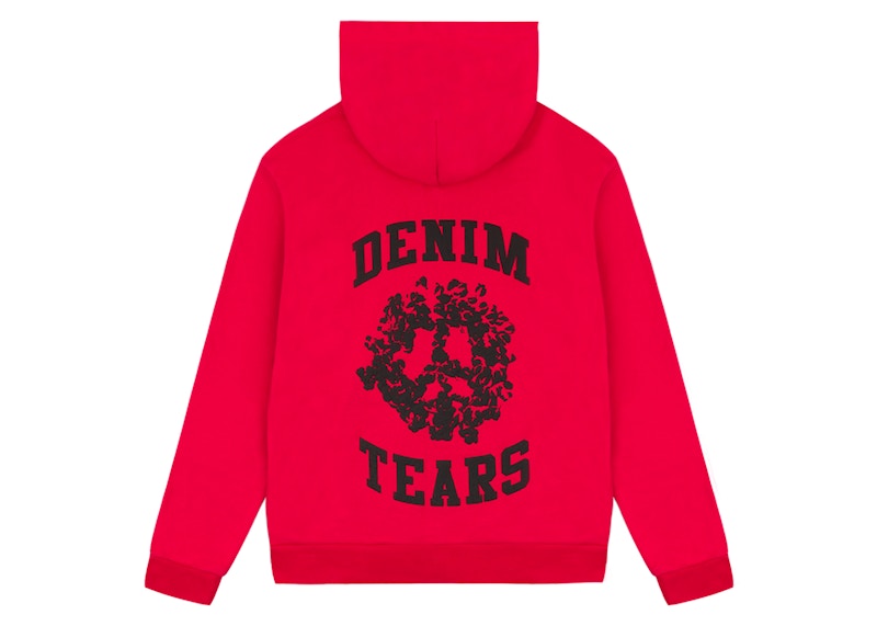 Denim Tears Denim University Zip Hoodie (SS24) Rot