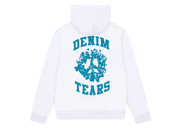 Sweat à capuche zippé Denim Tears Denim University Blanc