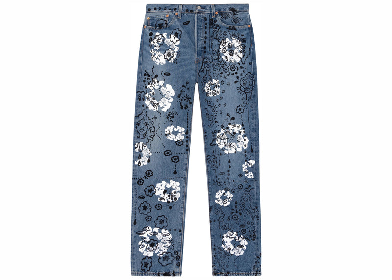 Denim Tears Irak Tears 501 Jeans Vintage Blue Light Wash