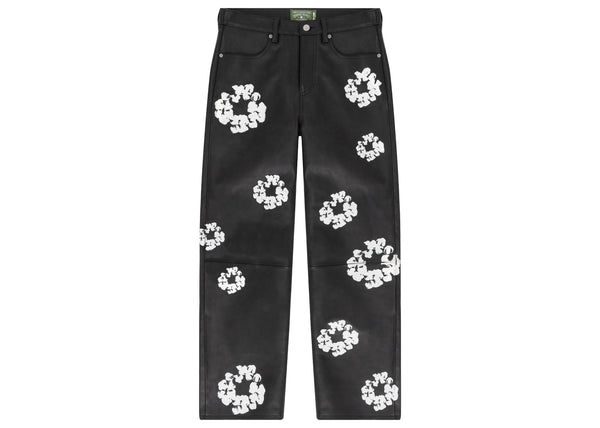 Jean Denim Tears x Levi's en cuir et coton avec couronne en denim noir