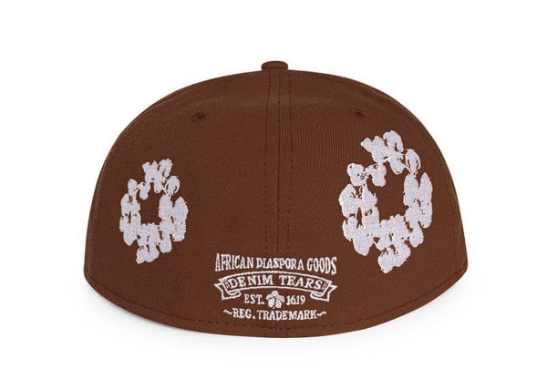 Casquette Denim Tears New Era Cotton Wreath 59/50 marron