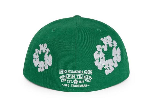 Casquette Denim Tears New Era Cotton Wreath 59/50 Vert