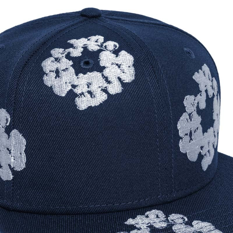 Casquette Denim Tears New Era Cotton Wreath 59/50 Bleu marine