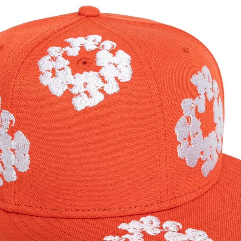 Casquette Denim Tears New Era Cotton Wreath 59/50 Orange
