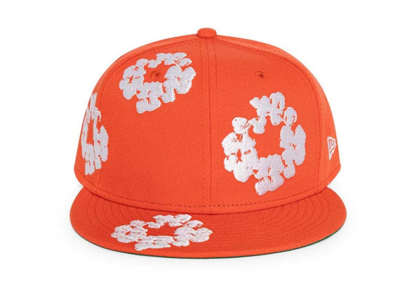 Casquette Denim Tears New Era Cotton Wreath 59/50 Orange