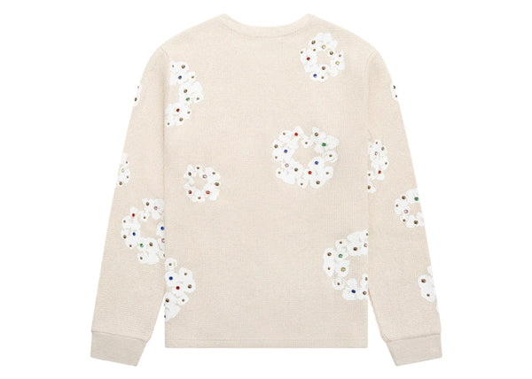 Denim Tears Rhinestone Cotton Wreath Thermal Oatmeal