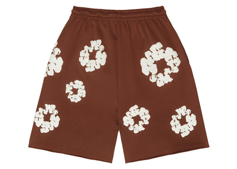 Denim Tears The Cotton Wreath Shorts Brown
