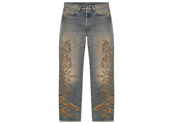 Jean Denim Tears Western Cotton Stitch 501 Selvedge Denim