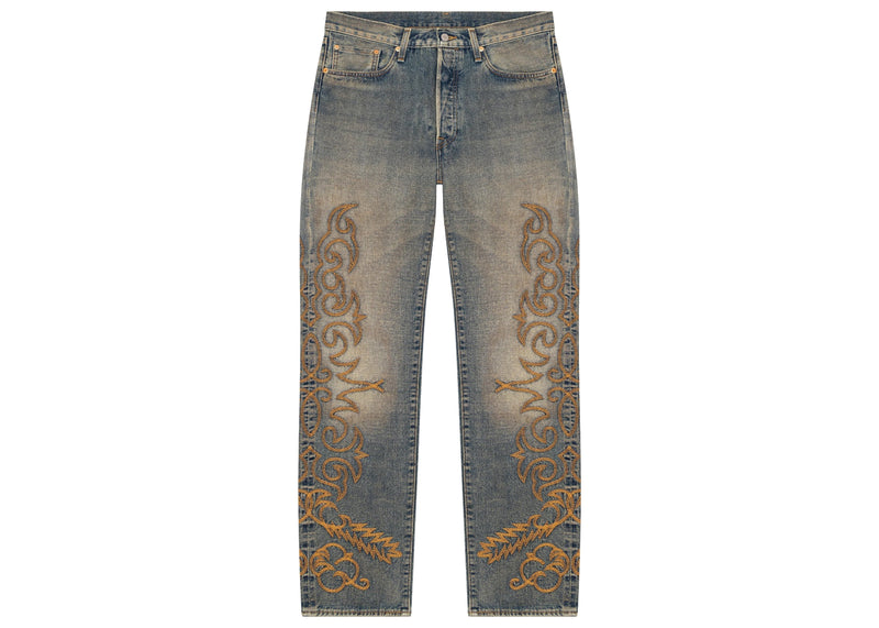 Jean Denim Tears Western Cotton Stitch 501 Selvedge Denim