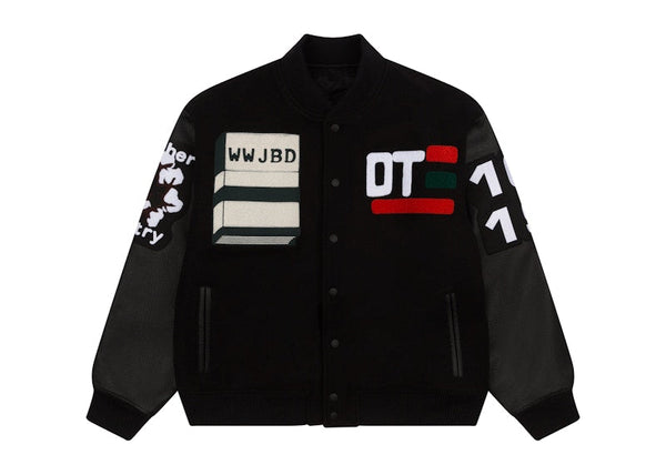 Veste universitaire Denim Tears x CPFM Cactus Tears noire