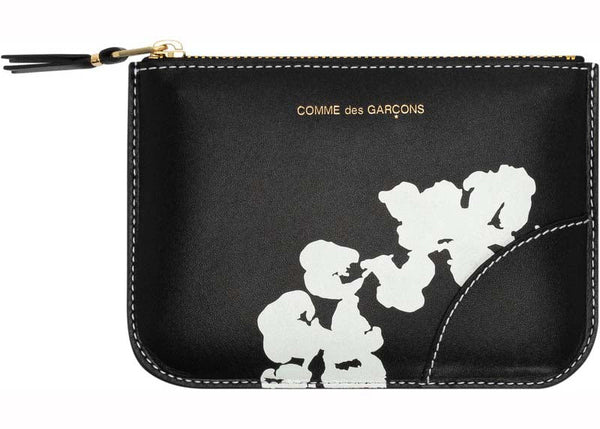 Pochette zippée en coton Denim Tears x Comme des Garcons (10,5 x 14,5 cm) Noir