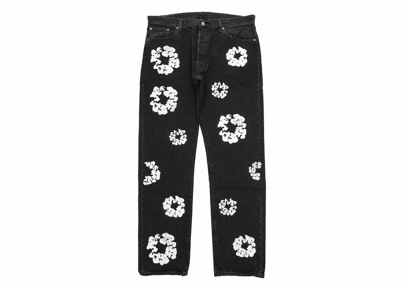 Denim Tears x Levi's – Schwarze Baumwoll-Kranzjeans