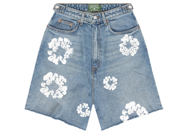 Jean court Denim Tears x Levi's The Cotton Wreath, délavage clair
