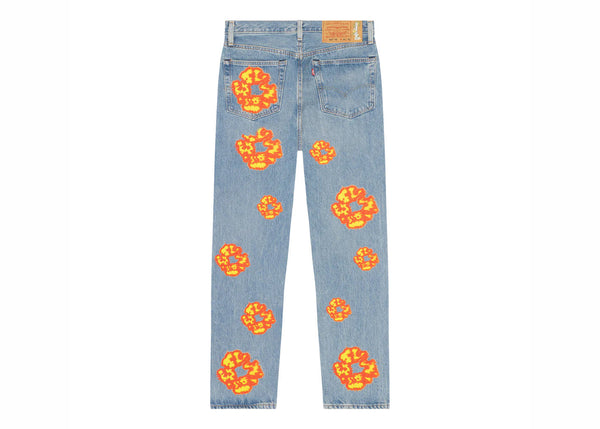 Jean Denim Tears x Offset 501 délavé clair