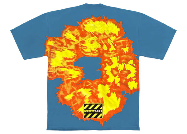 T-shirt bleu Denim Tears x Offset Set It Off #1