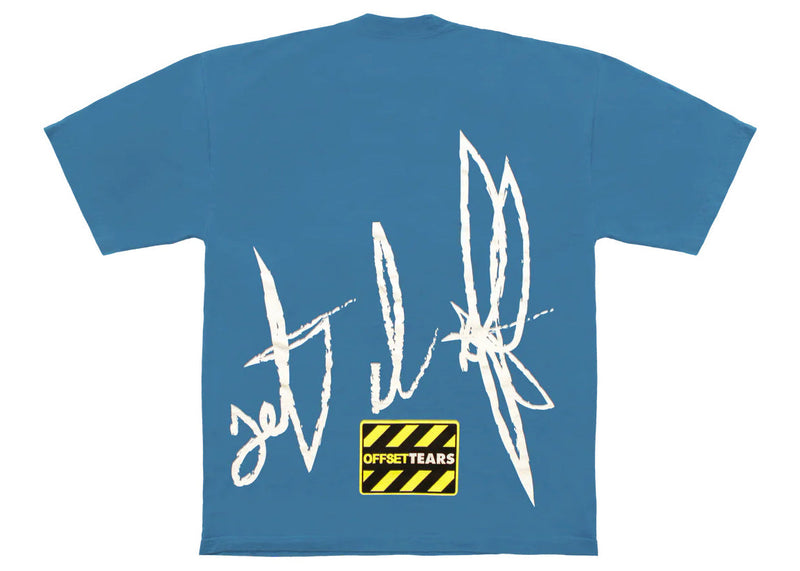 T-shirt bleu Denim Tears x Offset Set It Off #2
