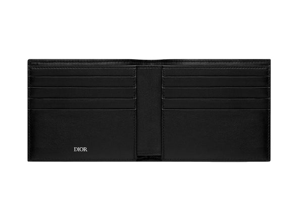 Portefeuille Dior Jacquard Dior Oblique Beige et Noir