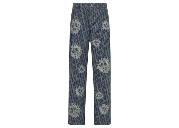 Jean Carpenter en denim de coton Dior x Denim Tears Bleu