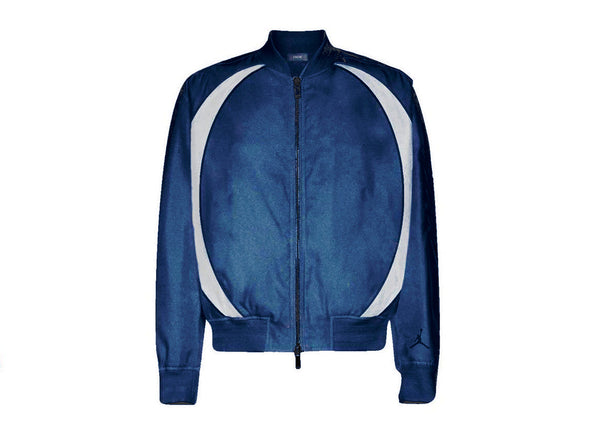 Blouson aviateur Dior x Jordan bleu marine
