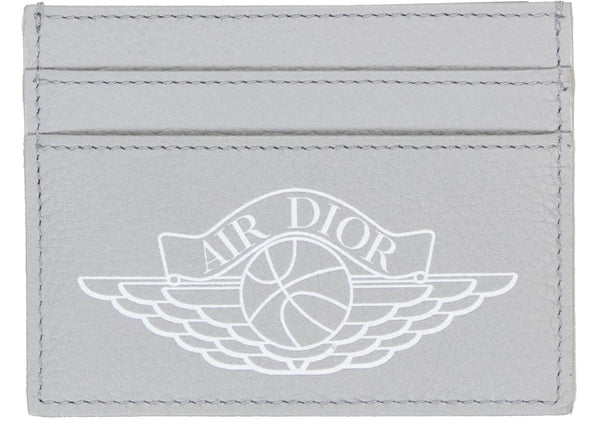 Porte-cartes Dior x Jordan Wings (4 emplacements pour cartes) Gris