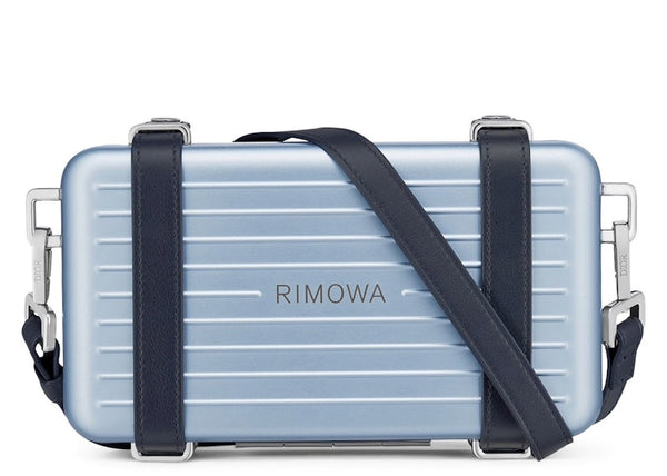 Dior x RIMOWA Personal Clutch On Strap Aluminium Blue