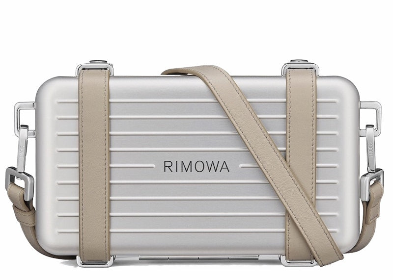 Dior x RIMOWA Personal Clutch On Strap Aluminium Silver