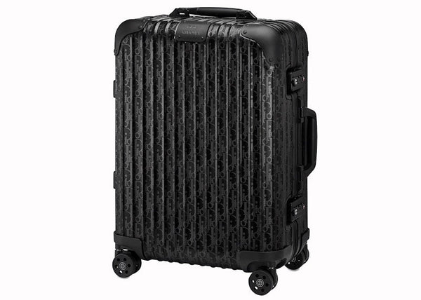 Valise cabine 4 roues Dior x RIMOWA Aluminium Dior Oblique Noir