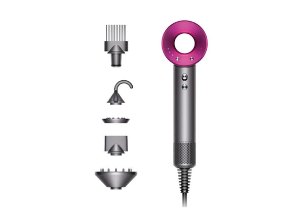 Dyson Supersonic Hair Dryer 220-240V (UK Plug) Iron/Fuchsia