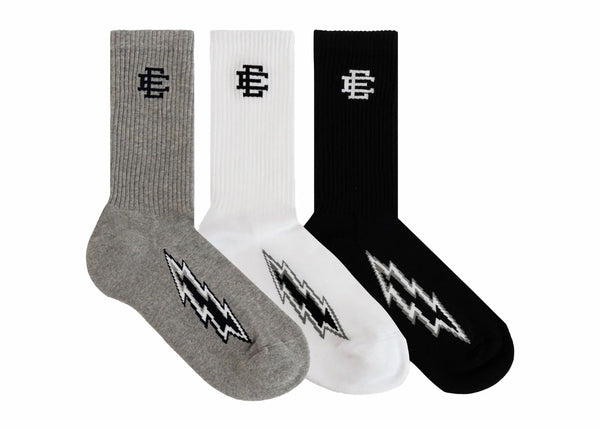 Eric Emanuel EE Bolt Socken Schwarz/Grau/Weiß