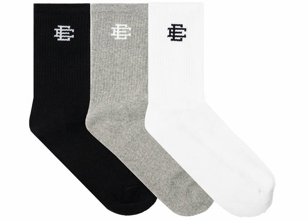 Eric Emanuel EE Socken (3er-Pack) Schwarz/Grau/Weiß