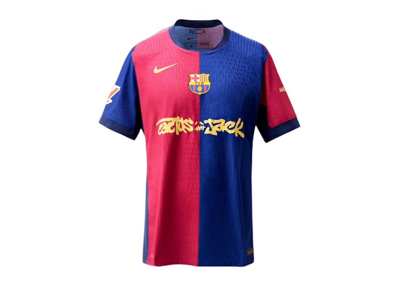 Maillot FC Barcelone x Travis Scott Édition Limitée Match Domicile 2024/25 Bleu/Écarlate