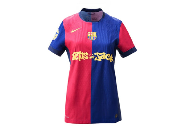 Maillot FC Barcelone x Travis Scott Édition Limitée Femme 2024/25 Bleu/Écarlate