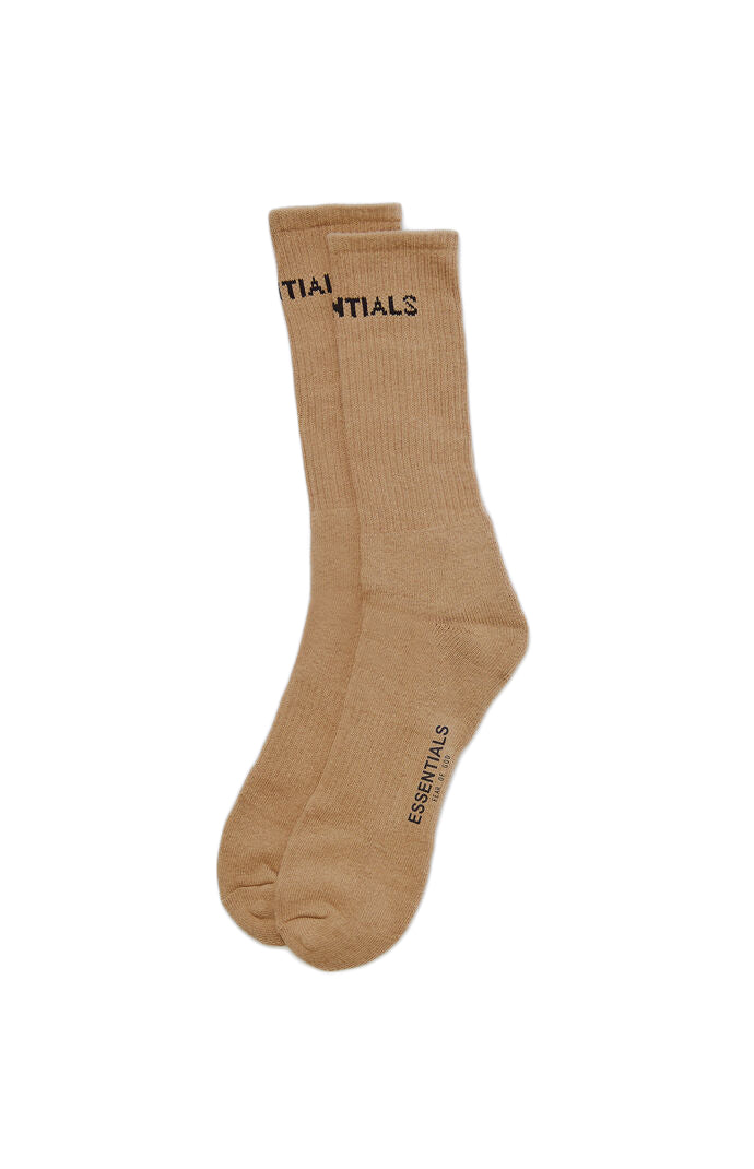 Chaussettes mi-mollet à logo avant Fear of God Essentials Kaki