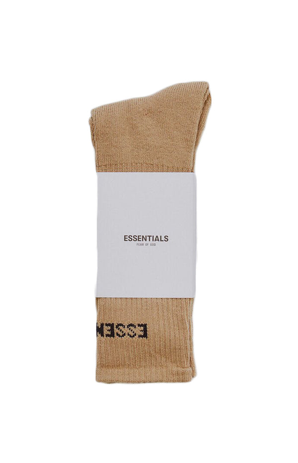 Chaussettes mi-mollet à logo avant Fear of God Essentials Kaki