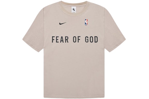 T-shirt d'échauffement Fear of God x Nike Avoine