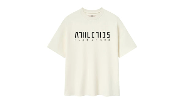 T-shirt de performance athlétique Fear of God, blanc crème