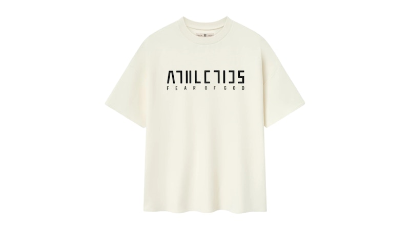 T-shirt de performance athlétique Fear of God, blanc crème