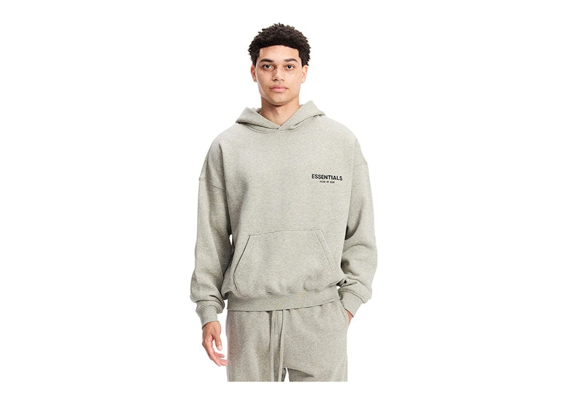 Sweat à capuche Fear of God Essentials (2022) Avoine foncée