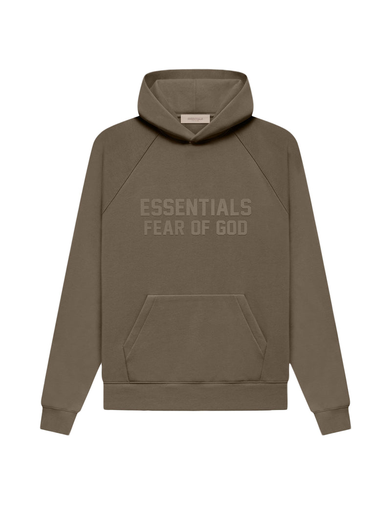 Sweat à capuche Fear of God Essentials pour enfants « Heather Wood »