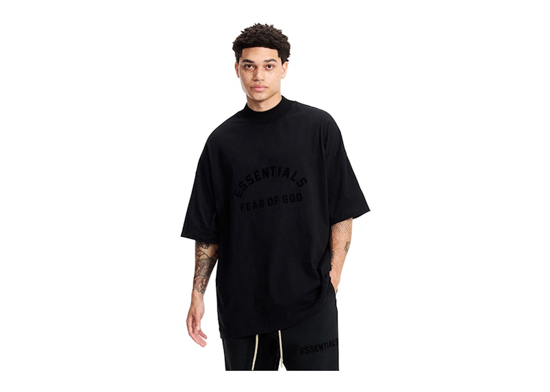 T-shirt à logo Arch Essentials Fear of God, noir de jais