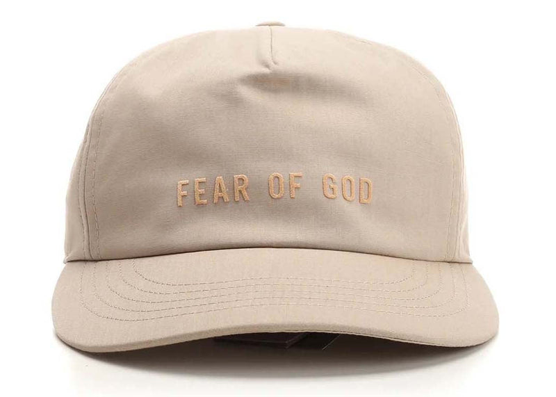 Casquette de baseball beige avec logo Fear of God 
