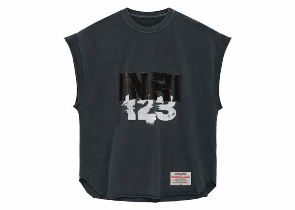 Fear of God x RRR123 INRI Cut Off Tee Vintage Black