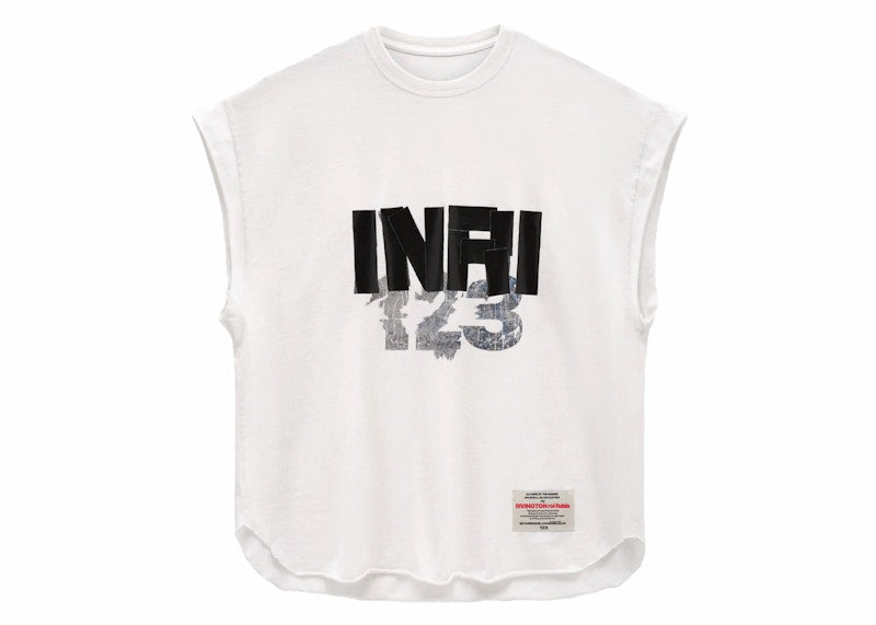 T-shirt coupé Fear of God x RRR123 INRI blanc vintage