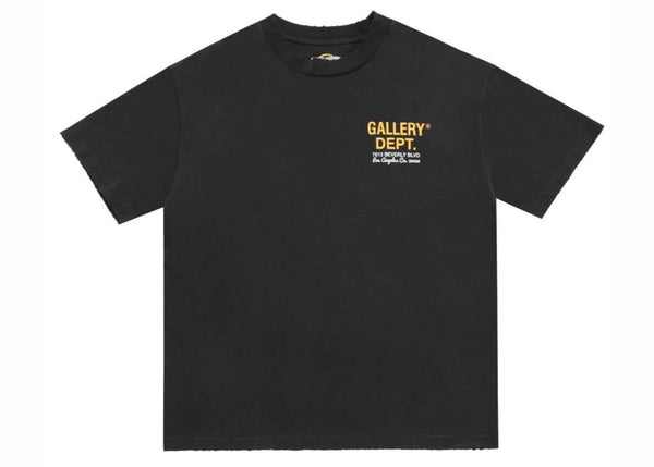 T-shirt coupe carrée noir pour le service au volant de Gallery Dept. 