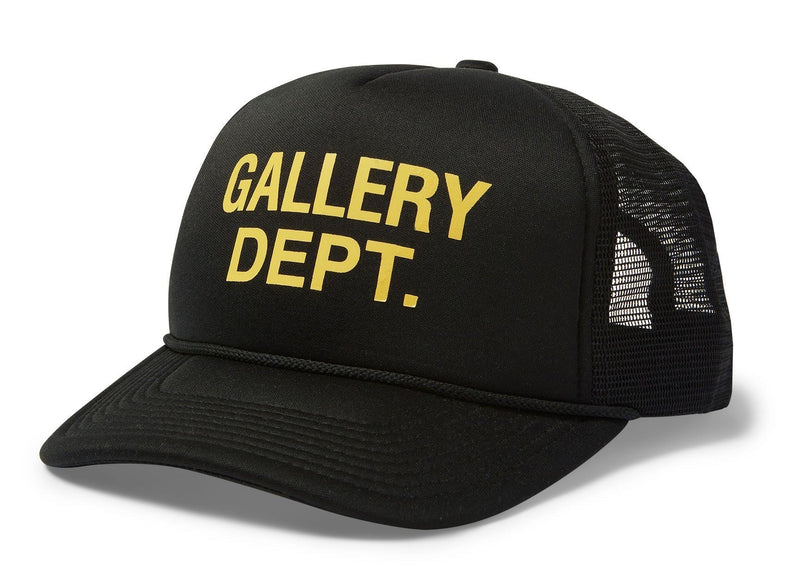 Casquette de camionneur noire avec logo Gallery Dept.