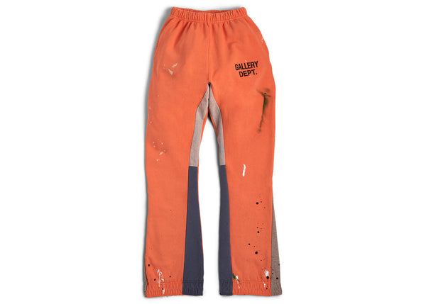 Pantalon de survêtement évasé peint orange du département Galerie 