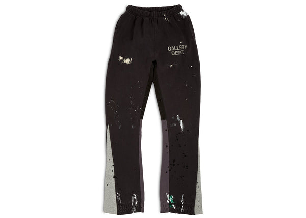 Pantalon de survêtement évasé peint Gallery Dept. Noir délavé 